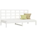 Miniatyrbilde 3 av 7: vidaXL Dagseng uten madrass hvit 90x200 cm heltre furu