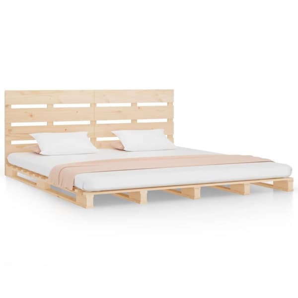 vidaXL Sengeramme uten madrass 120x200 cm heltre furu