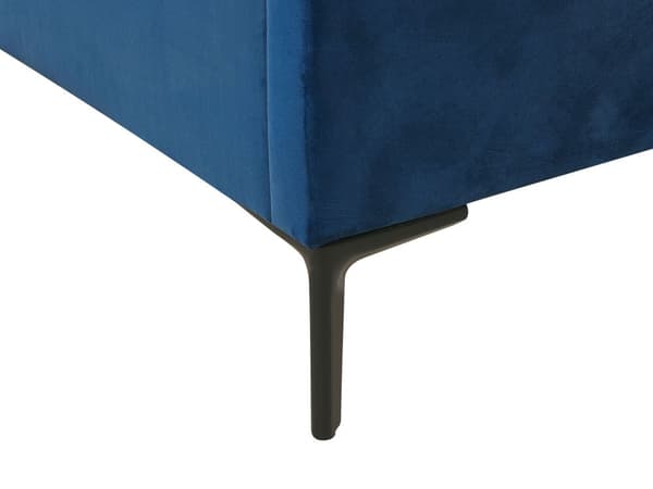Seng med oppbevaring 160 x 200 cm blå SEZANNE