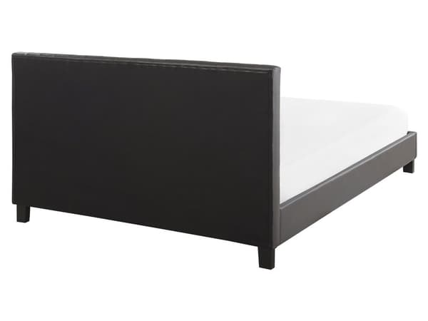 Seng kunstskinn 160 x 200 cm grå POITIERS