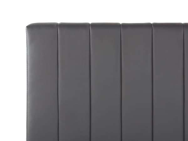 Seng kunstskinn 160 x 200 cm grå POITIERS