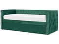 Miniatyrbilde 5 av 8: Seng Dagseng Grønn Fløyel 90 x 200 cm med lamellramme Moderne Glamour stil