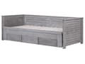 Miniatyrbilde 6 av 11: Sengeramme Tre Grå 90 x 200 cm Uttrekkbar 3 Skuffer med Lamellramme MDF-plate Elegant Skandinavisk Stil