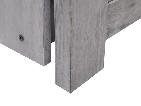 Sengeramme Tre Grå 90 x 200 cm Uttrekkbar 3 Skuffer med Lamellramme MDF-plate Elegant Skandinavisk Stil
