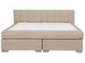 Miniatyrbilde 4 av 10: Sengetrekk Beige 180 x 200 cm med Fjærmadrasser Firkantet Høy Elegant Klassisk
