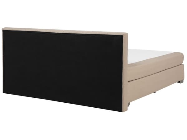 Sengetrekk Beige 180 x 200 cm med Fjærmadrasser Firkantet Høy Elegant Klassisk