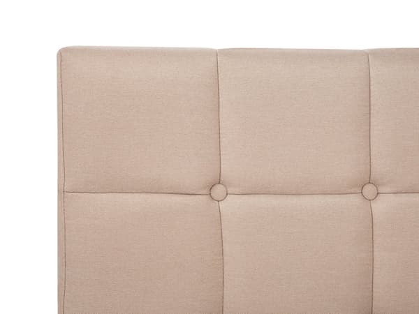 Sengetrekk Beige 180 x 200 cm med Fjærmadrasser Firkantet Høy Elegant Klassisk