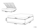 Miniatyrbilde 3 av 10: Seng Beige Polstret 180 x 200 cm Med oppbevaring Uten sengegavl Lamellbunn Soverom Innredning Moderne design
