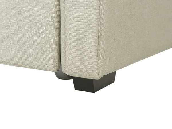 Enkeltseng Beige Polyester 90 x 200 cm Junior Sovesofa med uttrekkbar del til dobbeltseng Vattert Ryggstøtte til Barnerommet Multifunksjonell Design