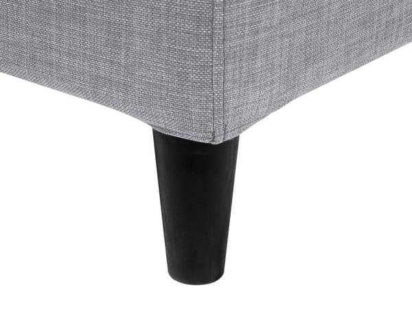 Dobbeltseng Grå Stoff LED 180 x 200 cm Lamellramme Moderne Minimalistisk Klassisk