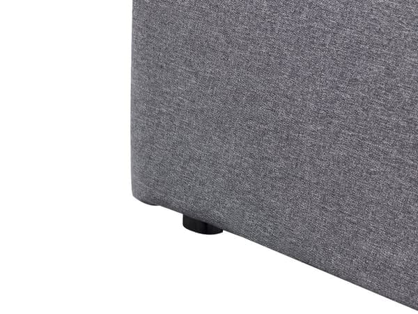 Dobbeltseng med oppbevaring 140x200 cm mørk grå RENNES