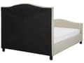 Miniatyrbilde 5 av 11: Lamellseng Ramme Beige Polyester Polstret Tuftet Nakkestøtte 180 x 200 cm Glamour Design