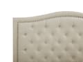 Miniatyrbilde 10 av 11: Lamellseng Ramme Beige Polyester Polstret Tuftet Nakkestøtte 180 x 200 cm Glamour Design