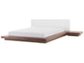 Miniatyrbilde 4 av 11: Japansk Stil Vannseng Lyst Tre Farge 180 x 200 cm Lavprofil Tre med Madrass til Soverom