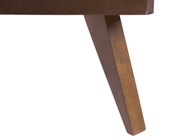 Seng Mørk 180 x 200 cm MDF Ramme med polstret nakkestøtte Lamellbunn