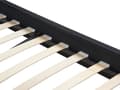 Miniatyrbilde 8 av 11: Dobbeltseng Svart Stoff LED 160 x 200 cm Lamellramme Moderne Minimalistisk Klassisk