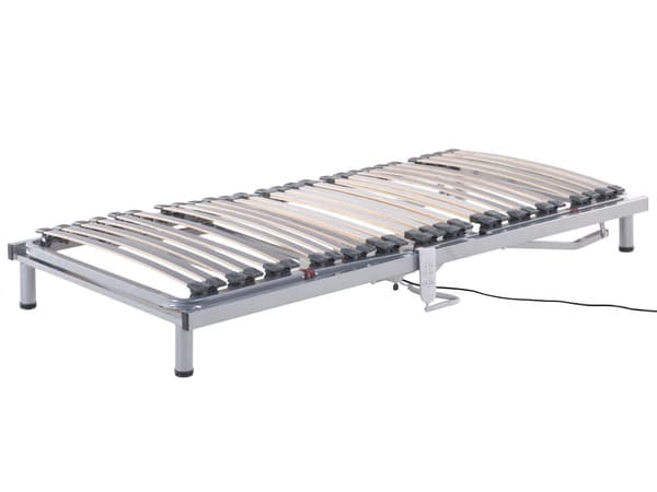 Sett med 2 Sengebunner 180 x 200 cm Elektrisk Justerbar Lameller Metallramme