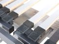 Miniatyrbilde 6 av 10: Sett med 2 Sengebunner 180 x 200 cm Elektrisk Justerbar Lameller Metallramme
