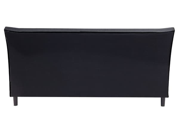 Sengeramme med spalter Mørkegrått Polyesterstoff Polstrede Treben Tuftet sengegavl 160 x 200 cm Moderne Design