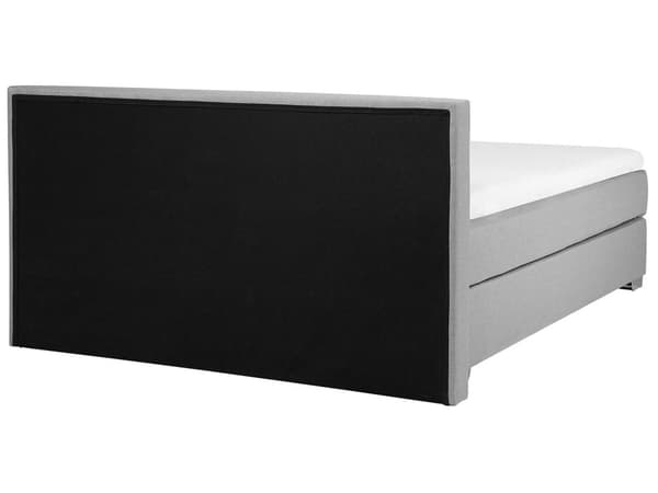 Komfortabel Grå Elegant Dobbeltseng med Fjær 180 x 200 cm Minimalistisk Fløyel Skandinavisk Soverom