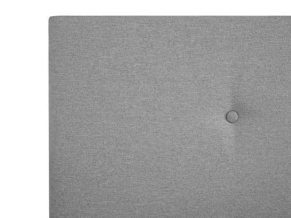 Komfortabel Grå Elegant Dobbeltseng med Fjær 180 x 200 cm Minimalistisk Fløyel Skandinavisk Soverom