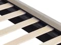 Miniatyrbilde 7 av 10: Seng Lyse treben Beige polyesterstoff 140 x 200 cm Trekvartseng Halvannenmanns sengegavl Knappet Moderne Minimalistisk sengeramme