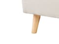 Miniatyrbilde 9 av 10: Seng Lyse treben Beige polyesterstoff 140 x 200 cm Trekvartseng Halvannenmanns sengegavl Knappet Moderne Minimalistisk sengeramme