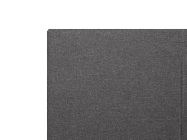 Grå stoffpolstret seng med beholder 160 x 200 cm Minimalistisk utseende