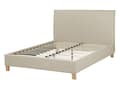 Miniatyrbilde 8 av 11: Beige, polstret dobbeltseng 140 x 200 cm med ramme og sengegavl i skandinavisk stil