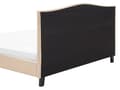 Miniatyrbilde 6 av 10: Dobbeltseng Beige Polyester 160 x 200 cm Polstret sengeramme med Camel Back-sengegavl i Glamour Nailhead Knappemønster Soverom Inspirasjon