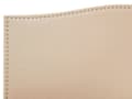 Miniatyrbilde 9 av 10: Dobbeltseng Beige Polyester 160 x 200 cm Polstret sengeramme med Camel Back-sengegavl i Glamour Nailhead Knappemønster Soverom Inspirasjon