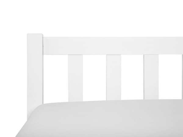 Enkeltseng Hvit Furu 90 x 200 cm Lamellramme Elegant Tradisjonell Stil