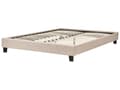 Miniatyrbilde 7 av 10: Seng Beige polyesterstoff 160 x 200 cm Dobbeltseng Polstret tilbehør Moderne soverom Sengestativ