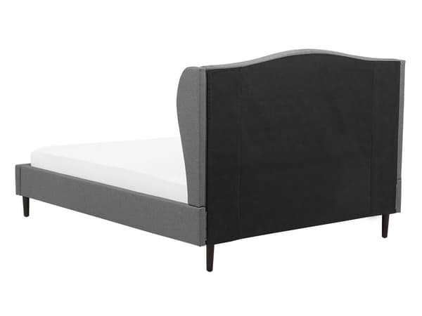 Sengeramme Grå 140 x 200 cm Lamellramme Buede Klaffer Klassisk