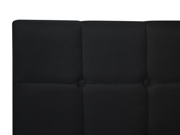 Sengetrekk Svart 140 x 200 cm med Fjærmadrasser Firkantet Høy Elegant Klassisk