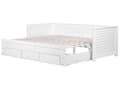 Miniatyrbilde 10 av 11: Sengeramme med Oppbevaring Hvit 90 x 200 cm Elegant Skandinavisk Stil