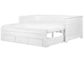 Miniatyrbilde 1 av 11: Sengeramme med Oppbevaring Hvit 90 x 200 cm Elegant Skandinavisk Stil