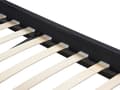 Miniatyrbilde 8 av 11: Dobbeltseng Svart Stoff LED 180 x 200 cm Lamellramme Moderne Minimalistisk Klassisk