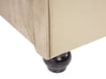 Miniatyrbilde 8 av 10: Seng Beige Fløyel 160 x 200 cm Svarte treben Hodegavl Chesterfield Klassisk design
