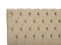 Miniatyrbilde 9 av 10: Seng Beige Fløyel 160 x 200 cm Svarte treben Hodegavl Chesterfield Klassisk design