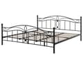 Miniatyrbilde 4 av 10: Seng Svart Metall 180 x 200 cm Ramme Retro sengegavl Vintage Romantisk