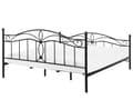 Miniatyrbilde 6 av 10: Seng Svart Metall 180 x 200 cm Ramme Retro sengegavl Vintage Romantisk