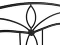 Miniatyrbilde 8 av 10: Seng Svart Metall 180 x 200 cm Ramme Retro sengegavl Vintage Romantisk
