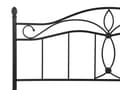 Miniatyrbilde 9 av 10: Seng Svart Metall 180 x 200 cm Ramme Retro sengegavl Vintage Romantisk