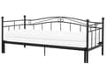 Miniatyrbilde 6 av 10: Svart Metallseng 90/180 x 200 cm med Ramme Ekstra Moderne Seng
