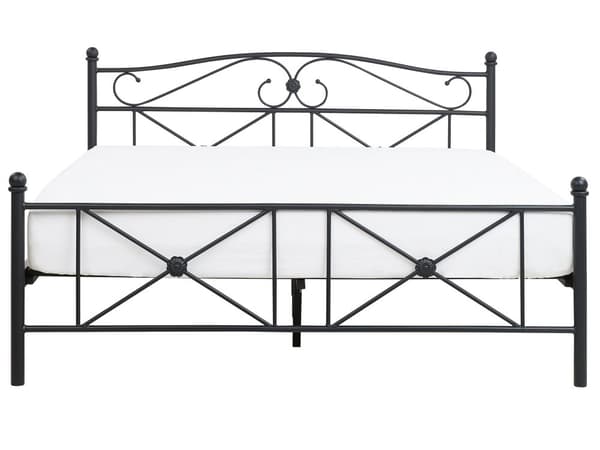 Dobbeltseng Svart Metallramme 140 x 200 cm Sengeramme Moderne Soverom Boho stil