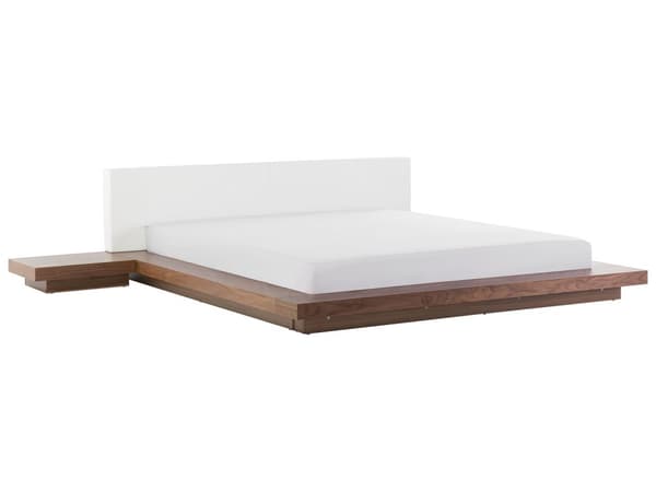 Japansk Stil Sengeramme Lyst Tre Farge 180 x 200 cm Trefinér Lavprofil til Soverom