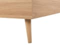 Miniatyrbilde 9 av 10: Hvit seng i lyst tre 140 x 200 cm med ramme og sengegavl Skandinavisk minimalistisk design
