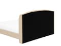 Miniatyrbilde 7 av 11: Lamellseng Ramme Beige Polyester Stoff Polstret Tuftet Nakkestøtte 160 x 200 cm Moderne Design