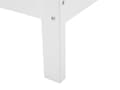 Miniatyrbilde 10 av 10: Hvit Seng med Treramme Dekorativ Sengegavl 140 x 200 cm Rustikk Design